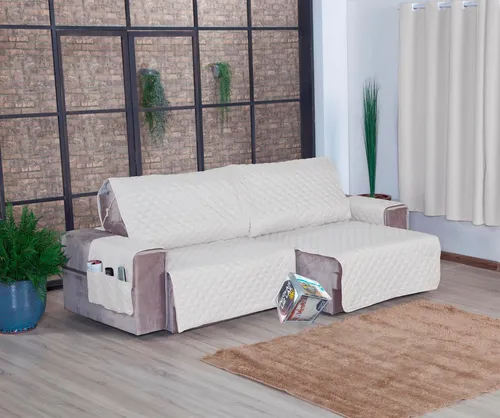comprar Protetor Sofá Retrátil Assento 2,90m Micropercal 2md Palha