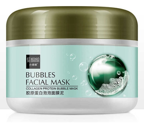 Mascarilla Facial Suavizante Burbujeante Colageno Proteinas Tipo de piel Todo tipo