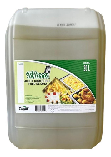 Aceite Vegetal Comestible De Soya  Bidón 20 Lts