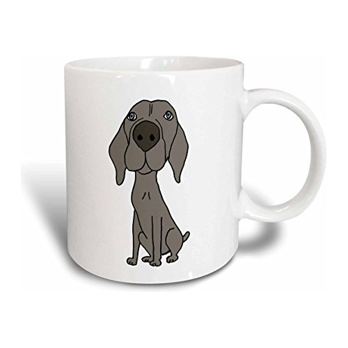 Taza Cermica Weimaraner Perro Cachorro, 15 Onzas