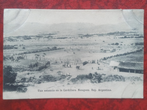 Neuquen Una Estancia En La Cordillera 1900 Postal Boccard