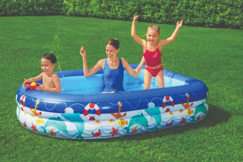 Alberca Inflable C/ Techo Removible Dec. Barco Bestway 54370