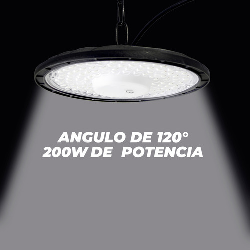 Luminária Led Ufo High Bay Galpão Industrial 200w Ip67