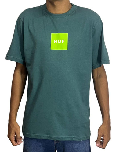 Camiseta Huf Set Box Ss Tee- Verde