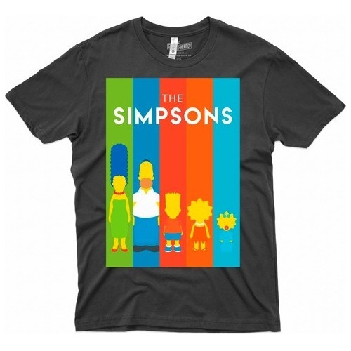 Poleras De Los Simpson 040(familia )de Calidad Y Algodón100%