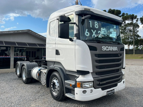 Caminhão Scania R 440 6x2 Truck 2018 Branco R 450 R450 R440