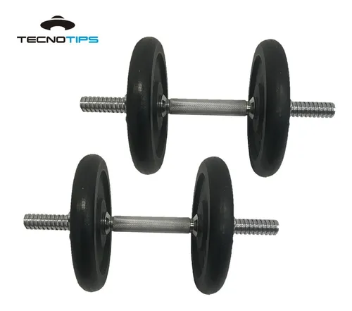 Kit Pesas Mancuernas X2 20 Kg Discos Fundici n Tecnotips
