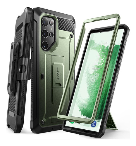 Funda Resistente Para Samsung S22 Ultra Supcase Verde