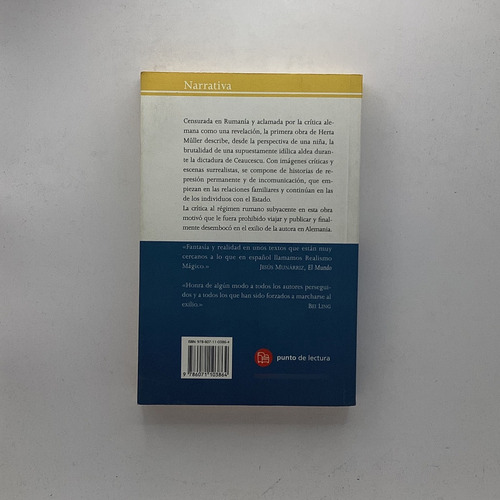 En Tierras Bajas - Herta Müller, Punto De Lectura
