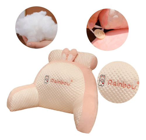 Almohada De Lectura De Cama, Almohada De Respaldo Con Brazos