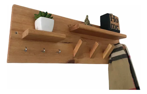 Perchero pared madera nordico best sale