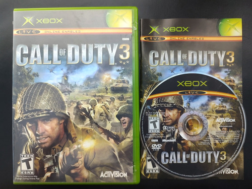 Call Of Duty 3 Xbox Clásico Original Físico Buen Estado Comp
