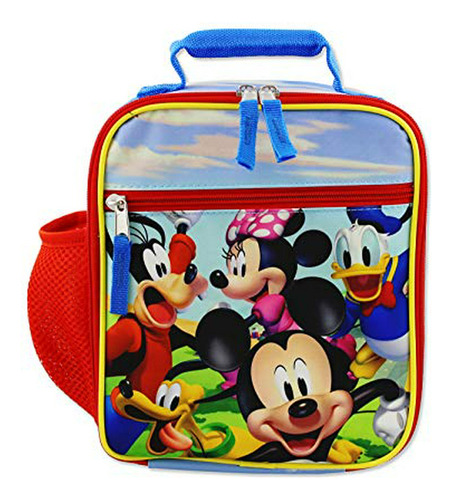 Caja Almuerzo Disney Mickey Mouse Niños Niñas Aislada Suave 
