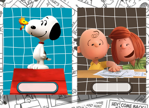 Kit Digital Para Imprimir Carátulas/separadores Snoopy - Pdf