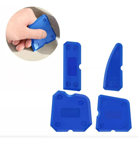 Kit Espátula De Azulejos Pisos Bordes Boquillas Juntas 4pzas