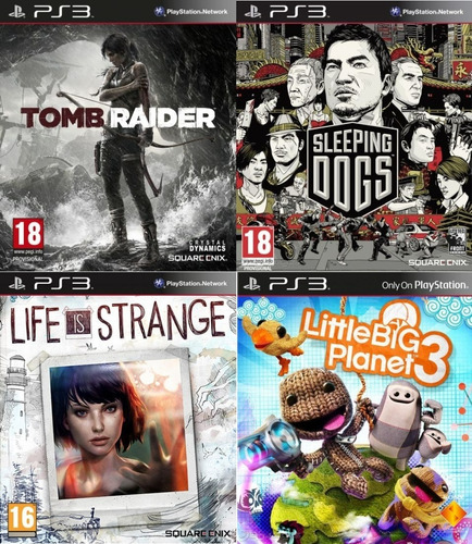 Tomb Raider + Littlebigplanet + Sleeping Dogs ~ Ps3 Español