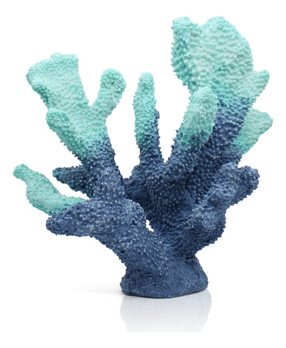 Decoraciones De Coral De Resina Azul, Estatua De Coral Artif