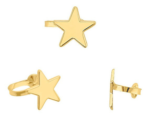 Imagen 1 de 1 de Arete Conciencia Estrella Oro 10k - 1534