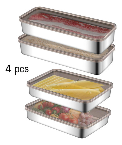 4 Recipientes, Boca, Recipiente Para Queso Para Refrigerador
