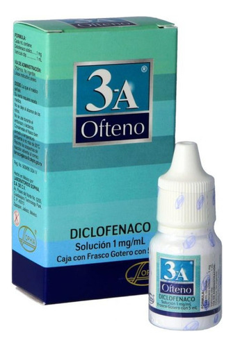 3-a Ofteno 1 Mg / Ml Caja Con Frasco Gotero Con 5 Ml