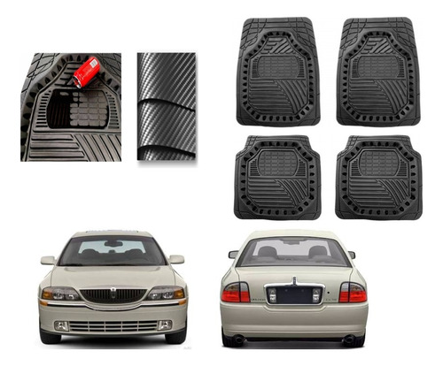 Tapete Carbono 3d Grueso Lincoln Ls 2000 A 2006
