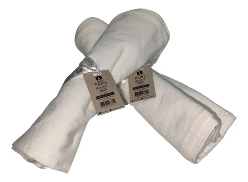 Individual Tusor Packx2 100%algodon 30x45 Blanco Paris