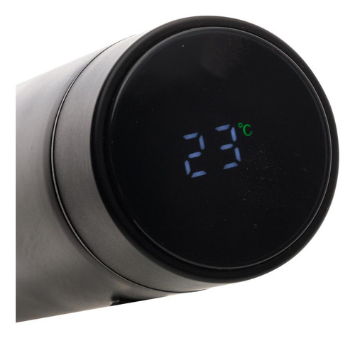 Garrafa Térmica Wolff De Aço Inox Preta Preto