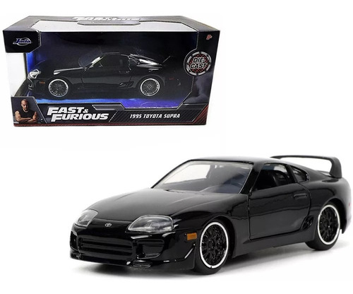 Rapido Y Furioso Toyota Supra Negro 1995 Jada Escala 1/32 