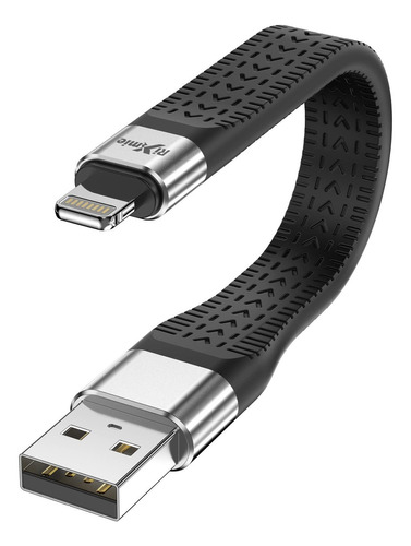 Rixmie Cable Corto Usb A A Lightning, [certificado Mfi-5.3in