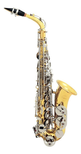 Amw Custom Saxofone Alto Laqueado E Niquelado Eb + Estojo !