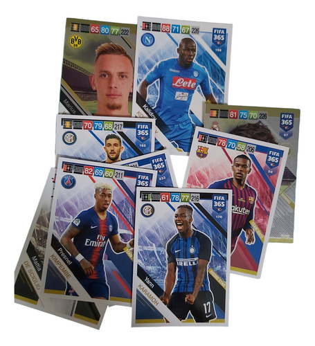 Lote Por 9 Cartas Adrenalyn Fifa 365 2019