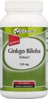 Vitacost Ginkgo Biloba Extract - 120 Mg - 300 Cápsulas