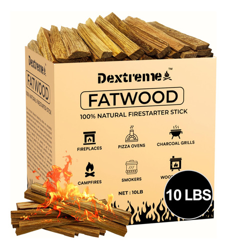 Dextreme Fatwood - Varillas De Iniciacion De Fuego De 10 Lib