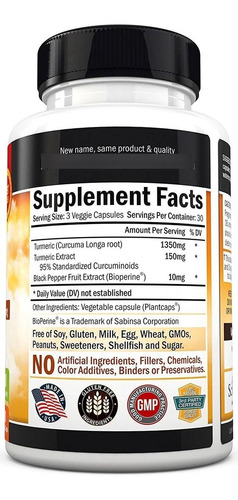 Turmeric Curcumin Com Bioperine Bio Schwartz 1500 Mg 90 Caps