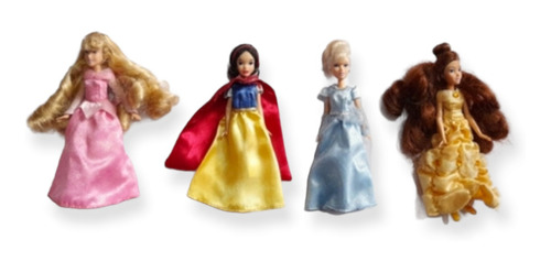 Colección De 4 Princesas Disney Originales 14 Cm