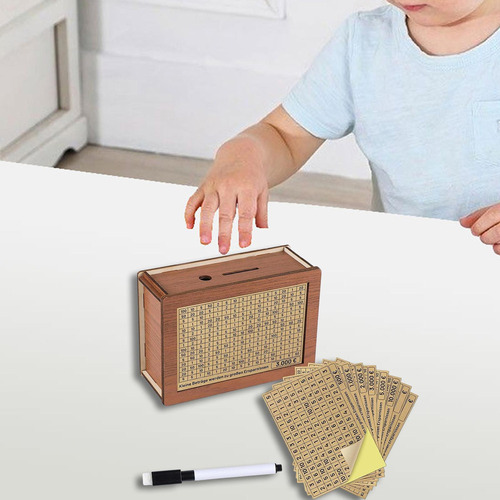 Hucha De Madera Con Contenedor De Dinero For Adultos Y