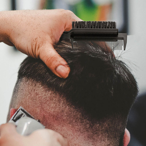 Cepillo De Limpieza De Cabello 2 En 1 Con Peine Barber Neck