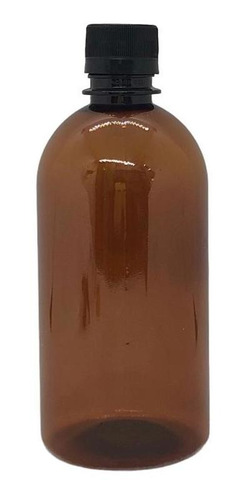 Envase Botella Plastica 500 Cc Ambar Tapa Rosca Pack X20