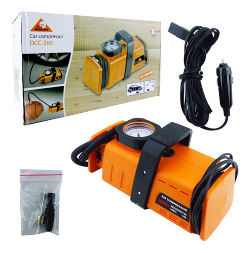 Compresor De Aire Portable Autocare 2 En 1 P/ Casa O Auto