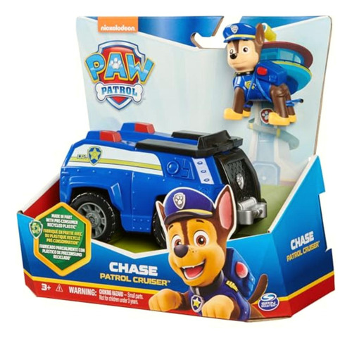 Paw Patrol, Vehículo Básico Sustentable Chase, Coche De