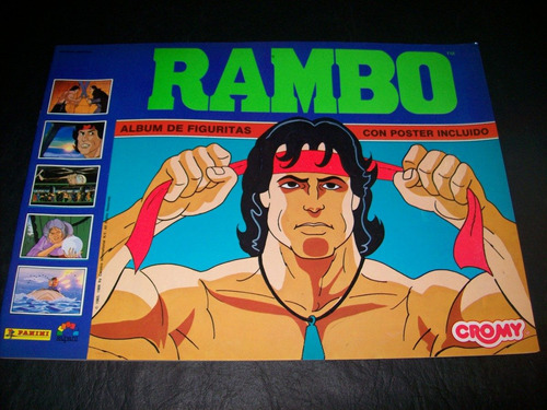 Album De Figuritas Rambo Nuevo Sin Uso, Decada Del 80