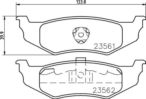 Juego De Pastillas De Freno Chrysler Pt Cruiser Coupe 04/06