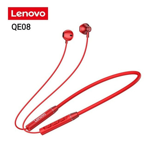 Fones De Ouvido Lenovo Qe08 Neckband Sem Fio Bluetooth