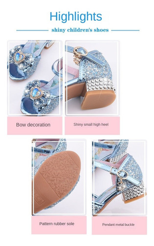 Zapatos De Princesa De Cristal Para Niñas De Fiesta De Boda