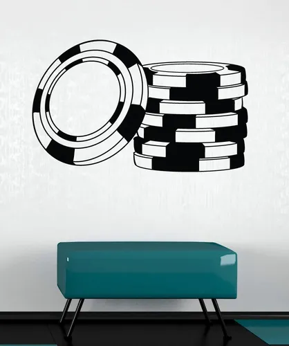 Vinilo Adhesivo Decorativo Pared Sticker Poker 58x58cms