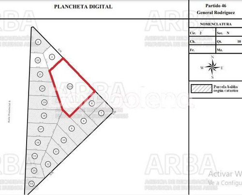 Imagen 8 de 8 de Terreno Fraccion En Venta O Permuta Ubicado En General Rodríguez, G.b.a. Zona Oeste