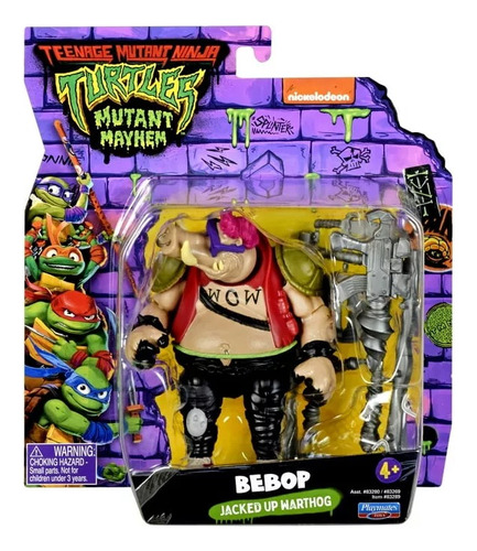 Tortuga Ninja Figura Bebop- Mutant - Bunny Toys 