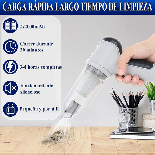 Aspiradora De Mano Inalámbrica Aspirador De Coche De 120w