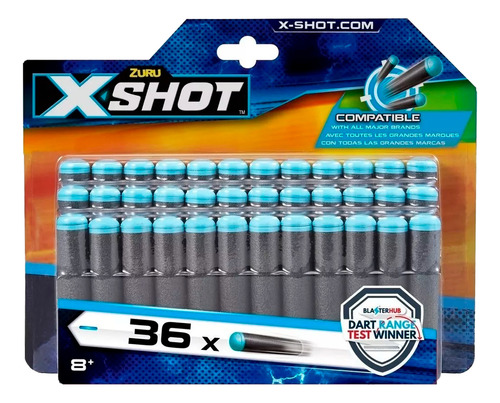 Repuesto Set X36 Unidades Balas Dardos X-shot Compatibles 