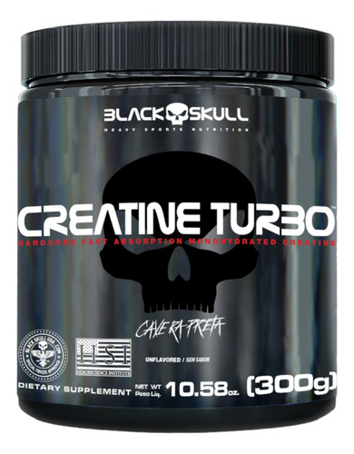 Creatina Turbo 300gr 50sv  Black Skull